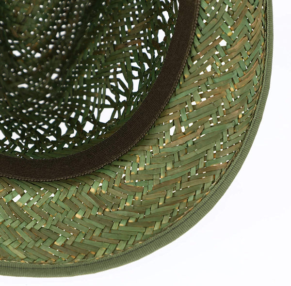 Gartenhut Strohtrilby mit Ripsband & Einfass | Made in Italy