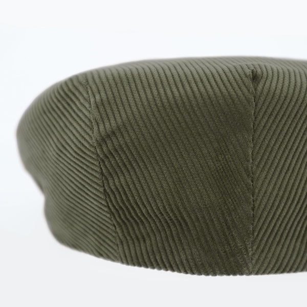 Cord Flatcap aus Baumwolle mit Steppfutter | Made in Italy