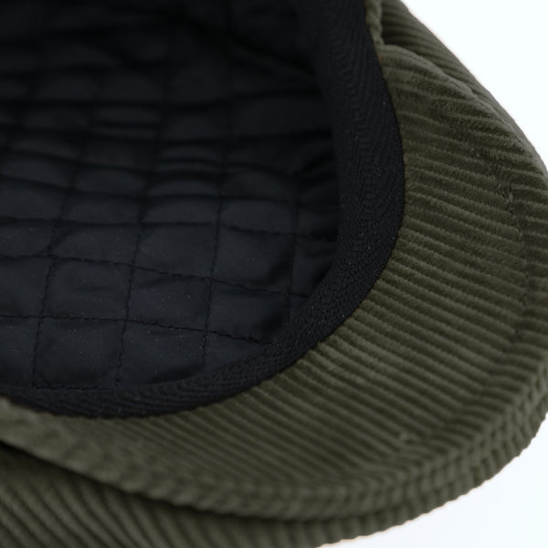 Cord Flatcap aus Baumwolle mit Steppfutter | Made in Italy