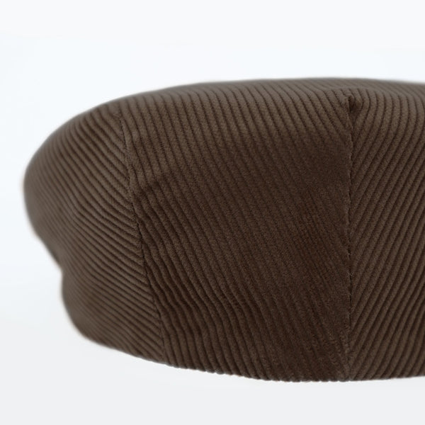Cord Flatcap aus Baumwolle mit Steppfutter | Made in Italy