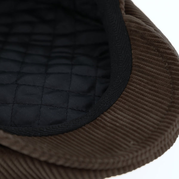 Cord Flatcap aus Baumwolle mit Steppfutter | Made in Italy