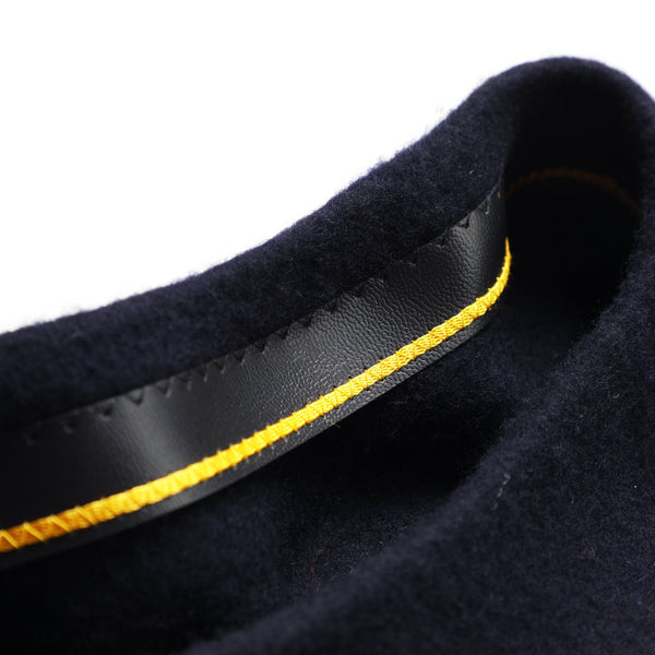 Barett aus 100% Schurwolle mit Innenfutter & Emblem | Made In Italy