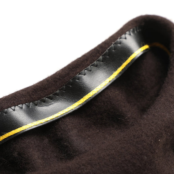 Barett aus 100% Schurwolle mit Innenfutter & Emblem | Made In Italy