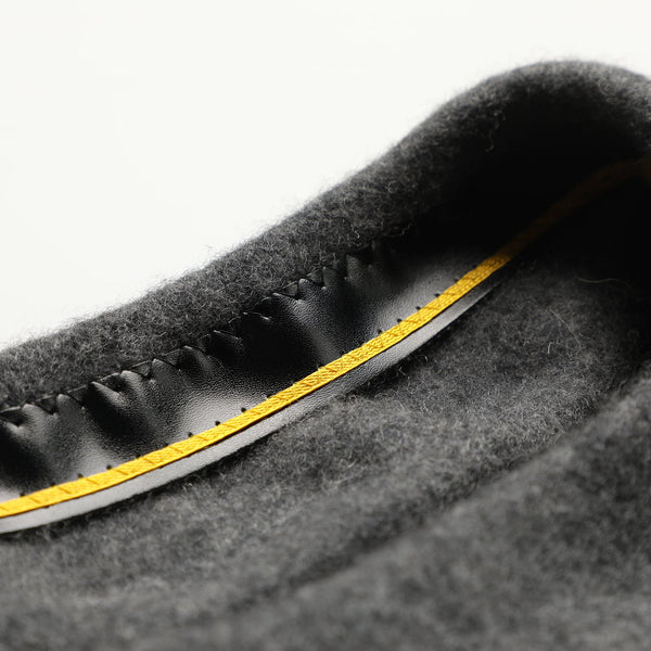 Barett aus 100% Schurwolle mit Innenfutter & Emblem | Made In Italy