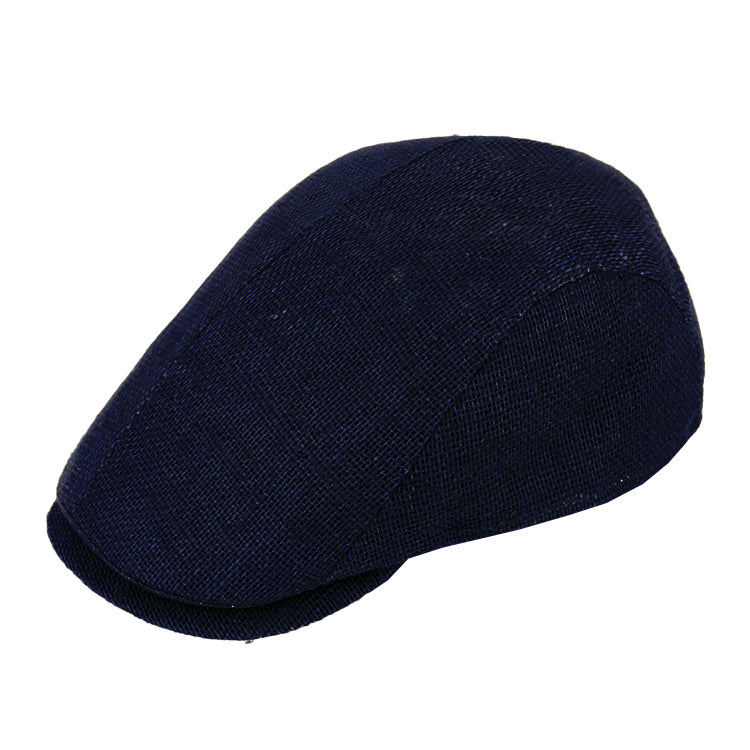 fiebig Flatcap Jute | Schirmmütze aus Naturfaser | Nachhaltige Bakerboy