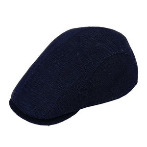 fiebig Flatcap Jute | Schirmmütze aus Naturfaser | Nachhaltige Bakerboy