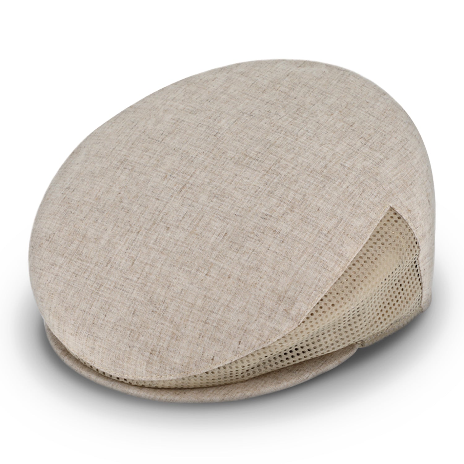 fiebig Hove Flatcap aus Leinenmix | Schirmmütze mit Meshfutter | Leichte Gatsby Cap made in Italy