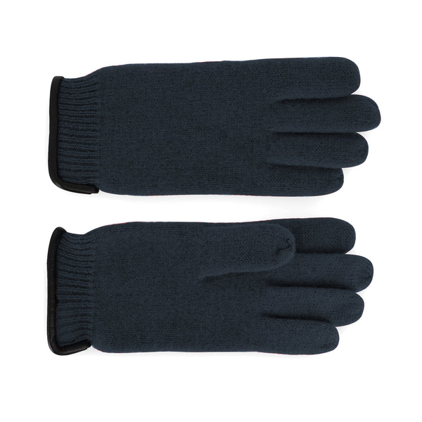 Handschuh aus gewalkter Schurwolle mit Ledersaum | Unisex in vielen Farben