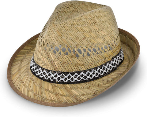 Erntehut Trilby aus Stroh | Made in Italy