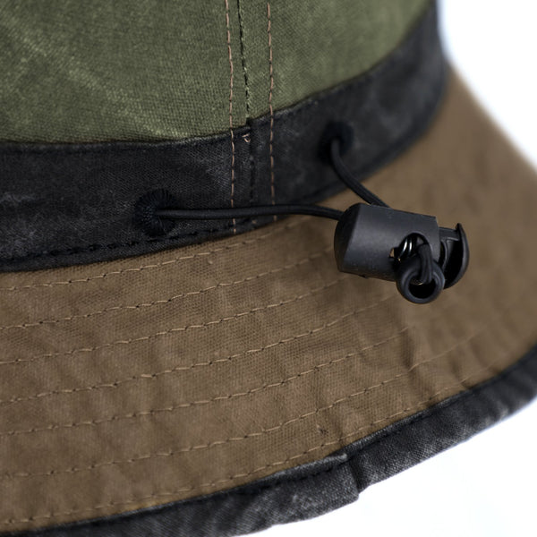 Bucket Hat Washed Cotton | Fischerhut mit Kordelzug