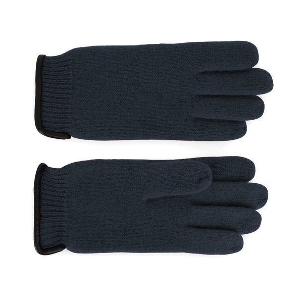 Handschuh aus gewalkter Schurwolle mit Ledersaum | Unisex in vielen Farben