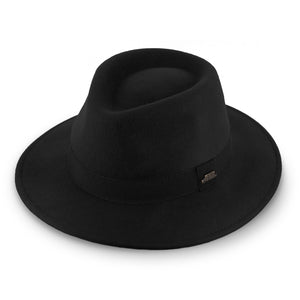 Purley Fedora Wollfilzhut mit Ripsband | Classic Hat Made in Italy