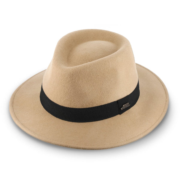 Purley Fedora Wollfilzhut mit Ripsband | Classic Hat Made in Italy