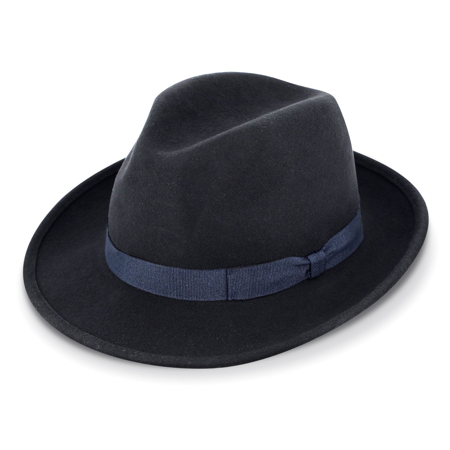 Fedora Wollfilzhut mit Ripsband | Klassischer Bogarthut Made in Italy