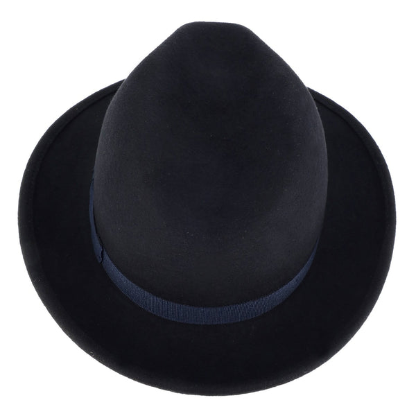 Fedora Wollfilzhut mit Ripsband | Klassischer Bogarthut Made in Italy