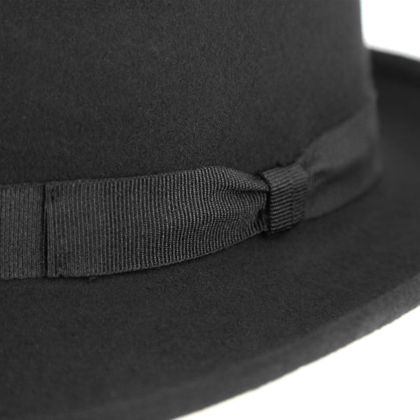 Fedora Wollfilzhut mit Ripsband | Klassischer Bogarthut Made in Italy