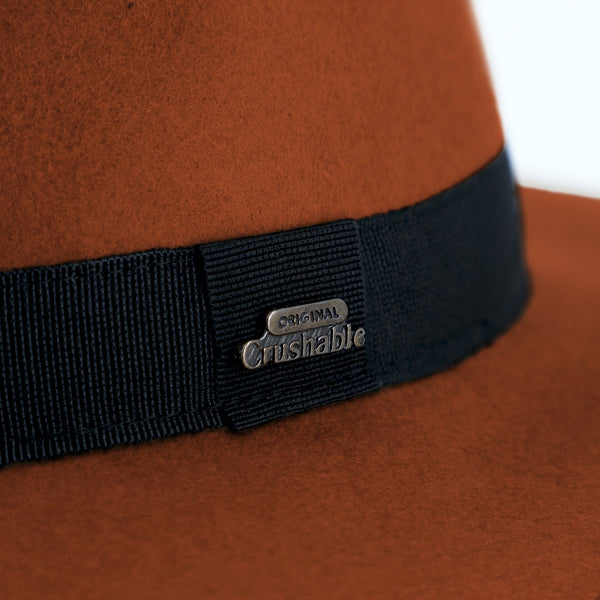 Purley Fedora Wollfilzhut mit Ripsband | Classic Hat Made in Italy