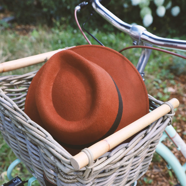 Purley Fedora Wollfilzhut mit Ripsband | Classic Hat Made in Italy
