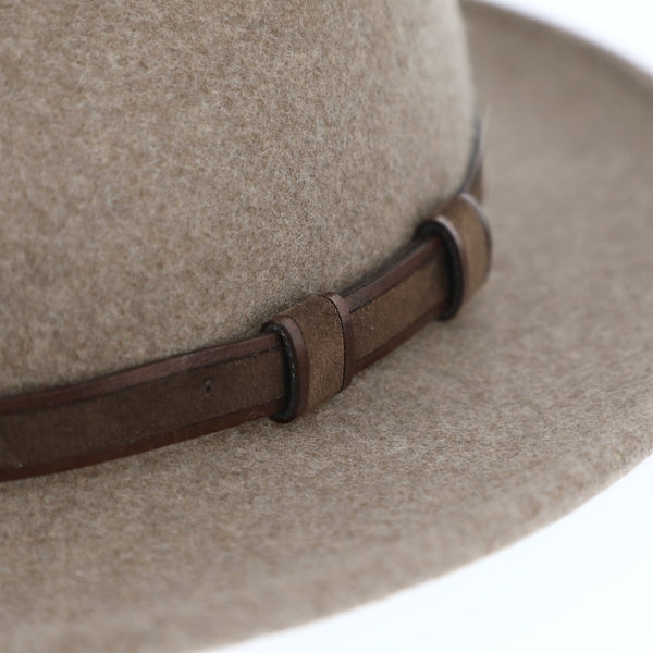 Lewis Fedora Wollfilzhut mit Lederband | Outdoor Hat Made In Italy