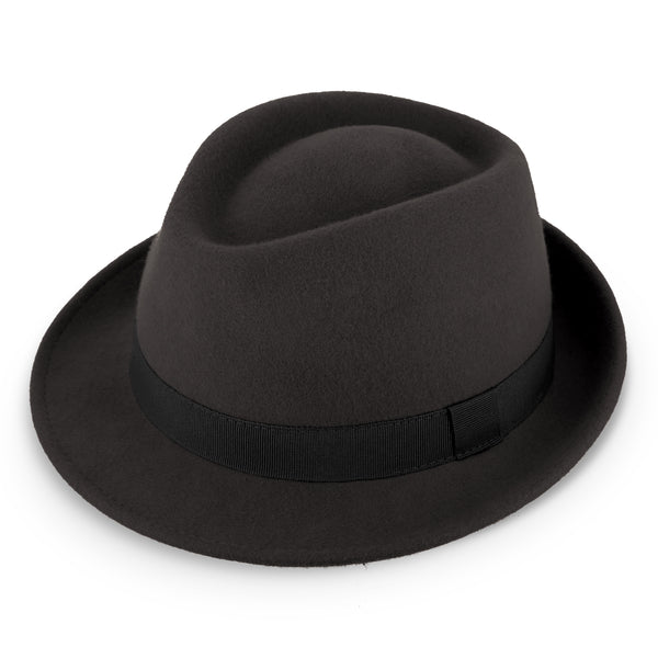 Miller Trilby Wollfilzhut | Filzhut mit gleichfarbigem Ripsband | Fedorahut Made in Italy