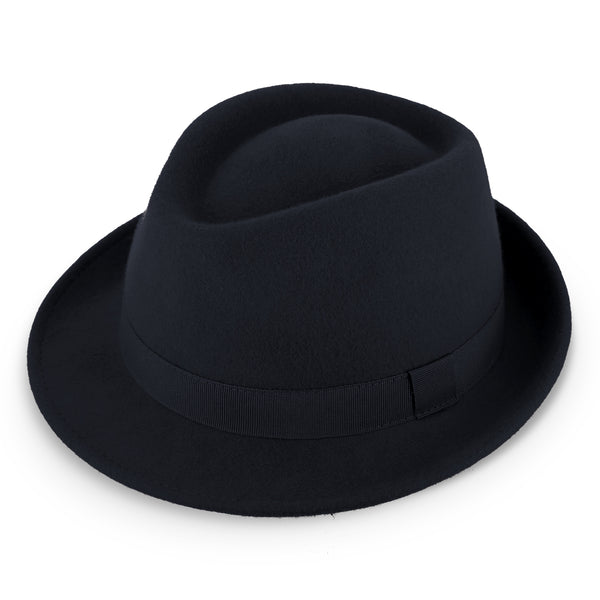 Miller Trilby Wollfilzhut | Filzhut mit gleichfarbigem Ripsband | Fedorahut Made in Italy