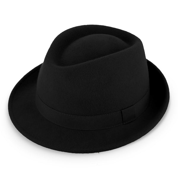 Miller Trilby Wollfilzhut | Filzhut mit gleichfarbigem Ripsband | Fedorahut Made in Italy