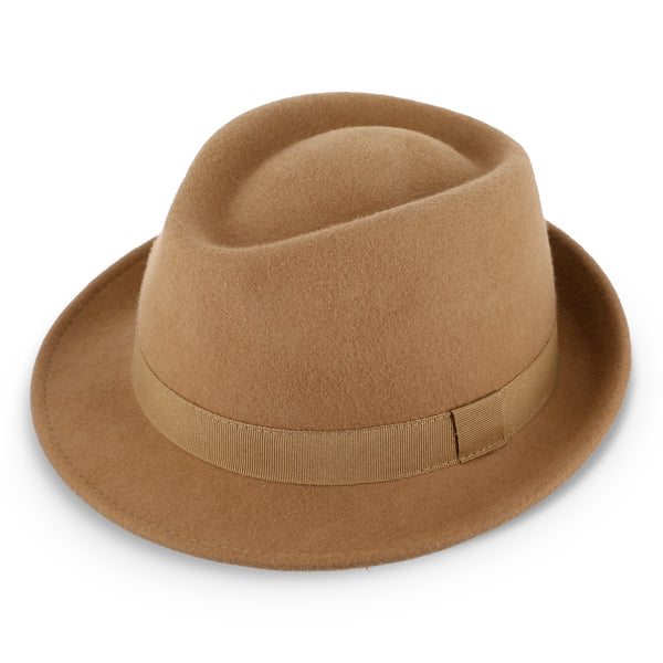 Miller Trilby Wollfilzhut | Filzhut mit gleichfarbigem Ripsband | Fedorahut Made in Italy