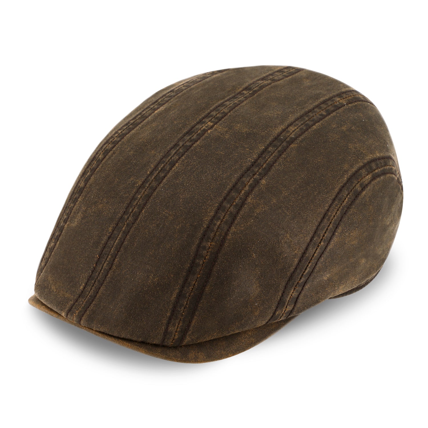 fiebig Pete Flatcap Washed Cotton | Mütze aus Baumwolle mit Steg | Schirmmütze in Vintage Optik