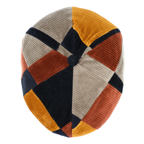 fiebig Brandon 6-Panel Cap aus Cord mit Patches | Schirmmütze Made in Italy