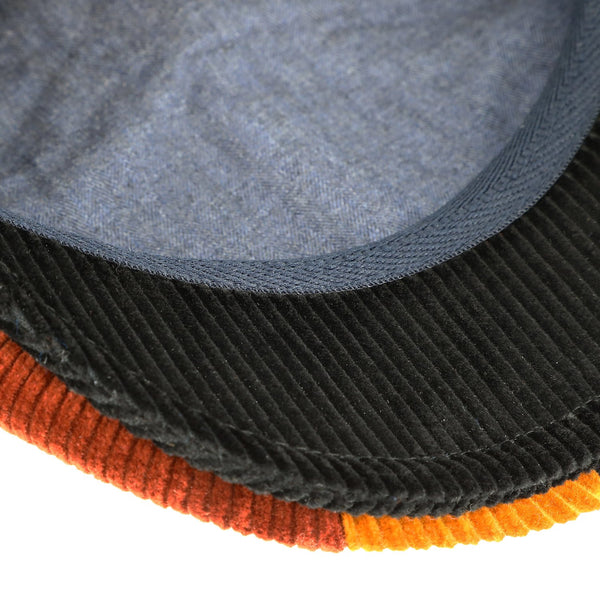 fiebig Brandon 6-Panel Cap aus Cord mit Patches | Schirmmütze Made in Italy