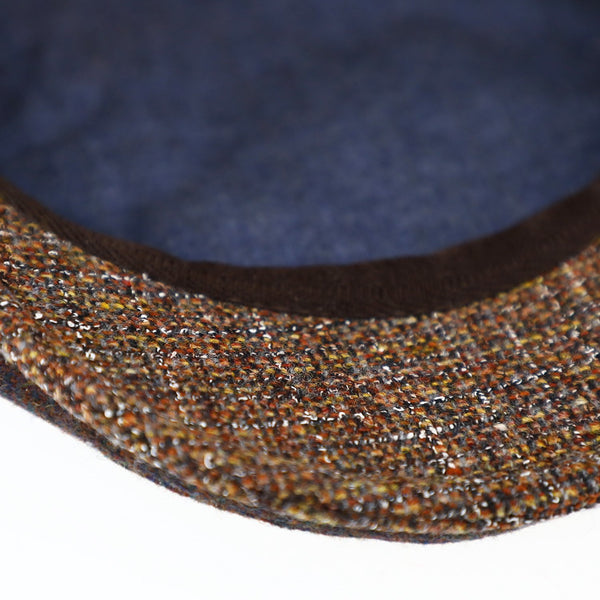 fiebig Glenn Flatcap aus 100% Schurwolle mit Patches | Schirmmütze Made in Italy