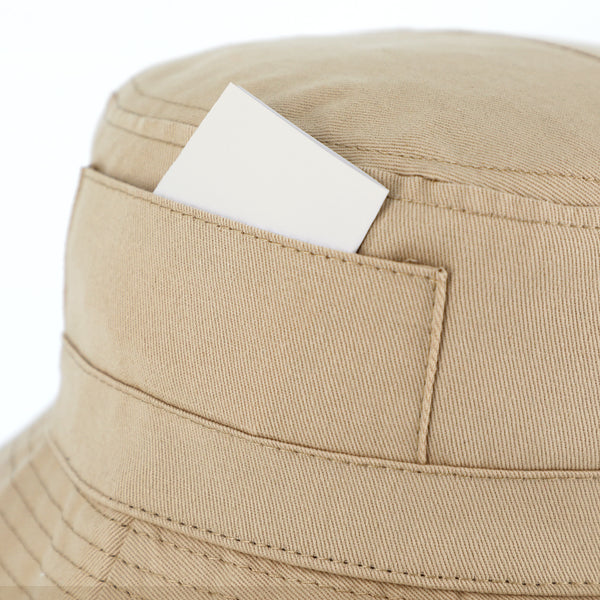 fiebig Fischerhut aus Baumwolle | Unisex Outdoorhut mit Taschen & Reißverschlussfach | Bucket Hat in vielen Farben & Größen