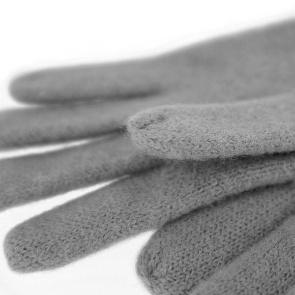 Handschuh aus gewalkter Schurwolle mit Ledersaum | Unisex in vielen Farben