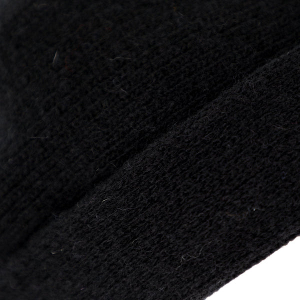 Strickbaske mit Umschlag | Barett Made in Italy