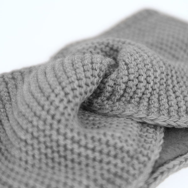 Stirnband aus Wollmaterial mit Fleecefutter | Headband Made in Europe