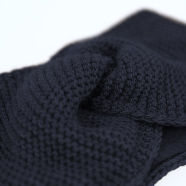 Stirnband aus Wollmaterial mit Fleecefutter | Headband Made in Europe