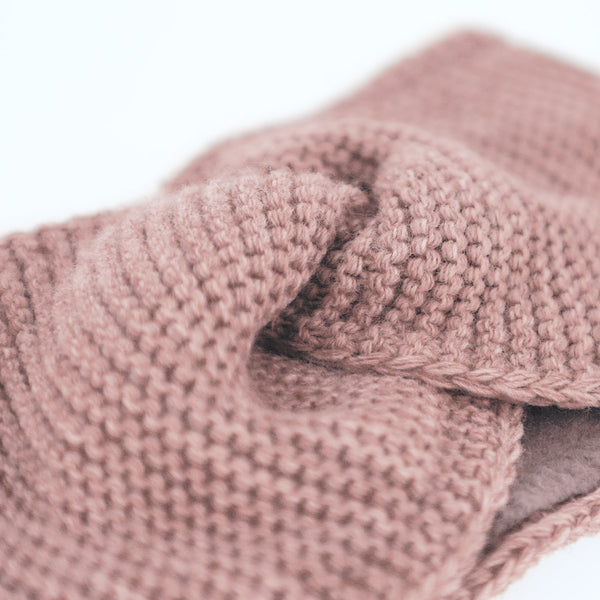 Stirnband aus Wollmaterial mit Fleecefutter | Headband Made in Europe