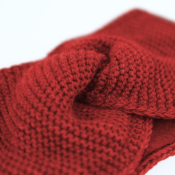 Stirnband aus Wollmaterial mit Fleecefutter | Headband Made in Europe