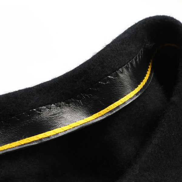 Barett aus 100% Schurwolle mit Innenfutter & Emblem | Made In Italy