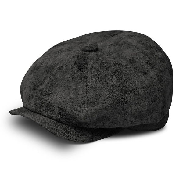 8-Panel-Cap Pigskin Bakerboy aus Leder