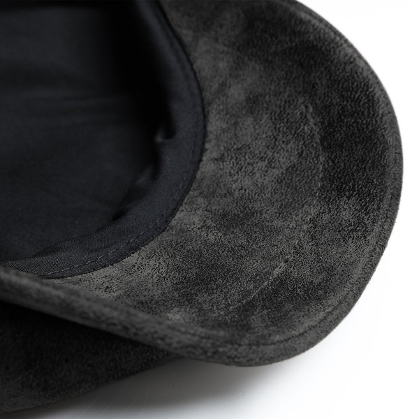 8-Panel-Cap Pigskin Bakerboy aus Leder