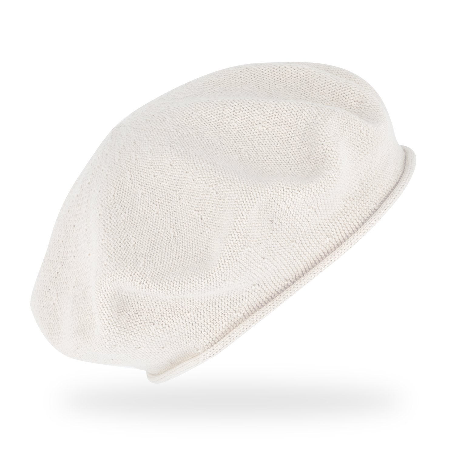 Feinstrickbaske mit Rollrand | Barett Made in Europe