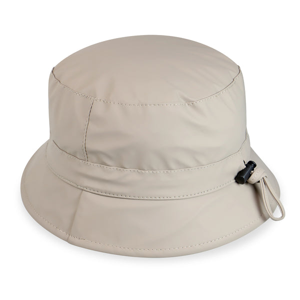 fiebig Ginny Regenhut mit flexiblem Band | Outdoor Fischerhut mit leichtem Cotton-Futter | Angenehme Passform für das ganze Jahr