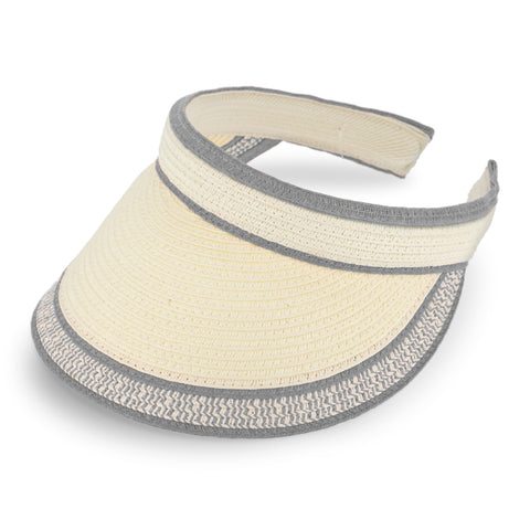 fiebig Lucy Visor aus Naturfaser | One Size Sommercap in vielen Farben aus robustem Papier | Unisex Sommerkappe
