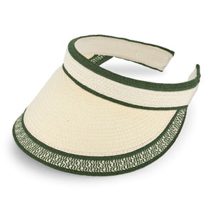 fiebig Lucy Visor aus Naturfaser | One Size Sommercap in vielen Farben aus robustem Papier | Unisex Sommerkappe