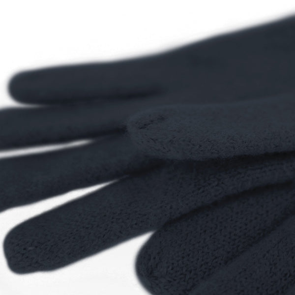 Handschuh aus gewalkter Schurwolle mit Ledersaum | Unisex in vielen Farben