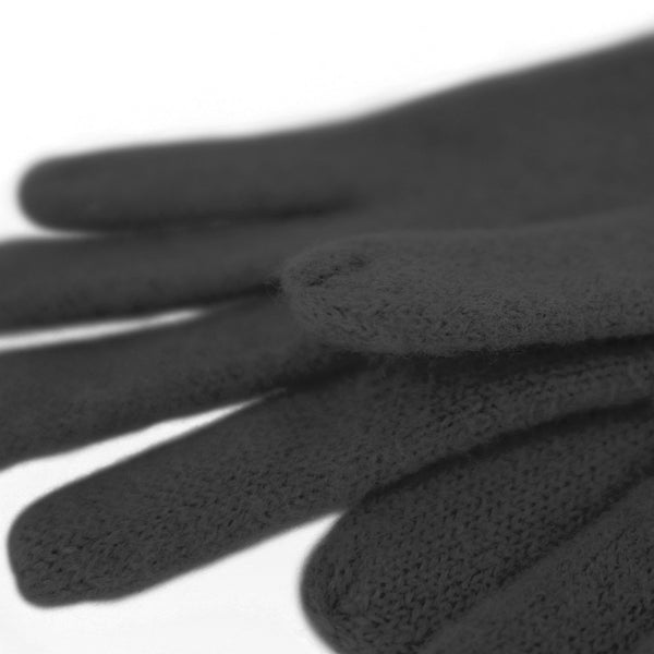 Handschuh aus gewalkter Schurwolle mit Ledersaum | Unisex in vielen Farben