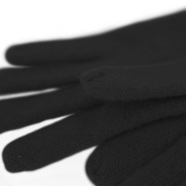 Handschuh aus gewalkter Schurwolle mit Ledersaum | Unisex in vielen Farben